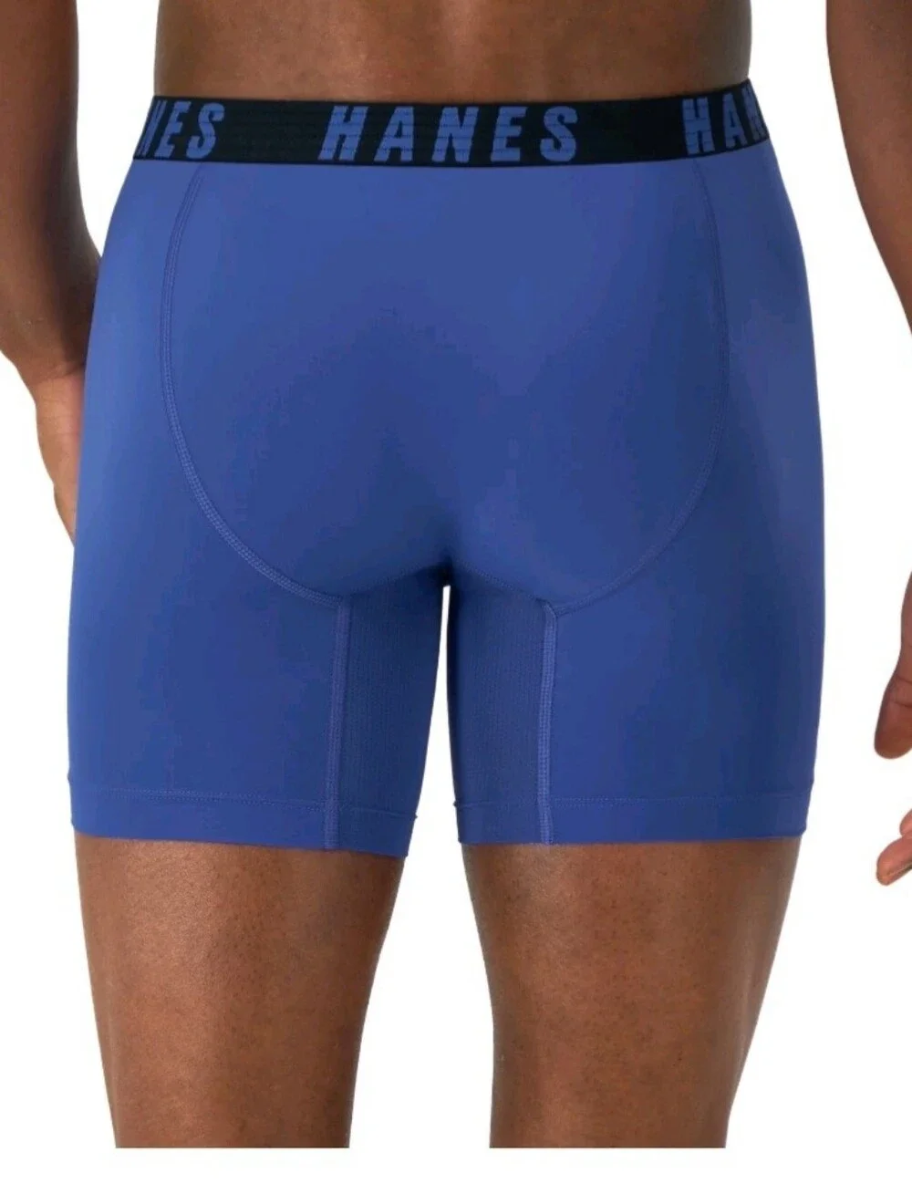 Hanes Men’s Performance Boxer Briefs - Black & Blue (3-Pack). Size XL. NWT.